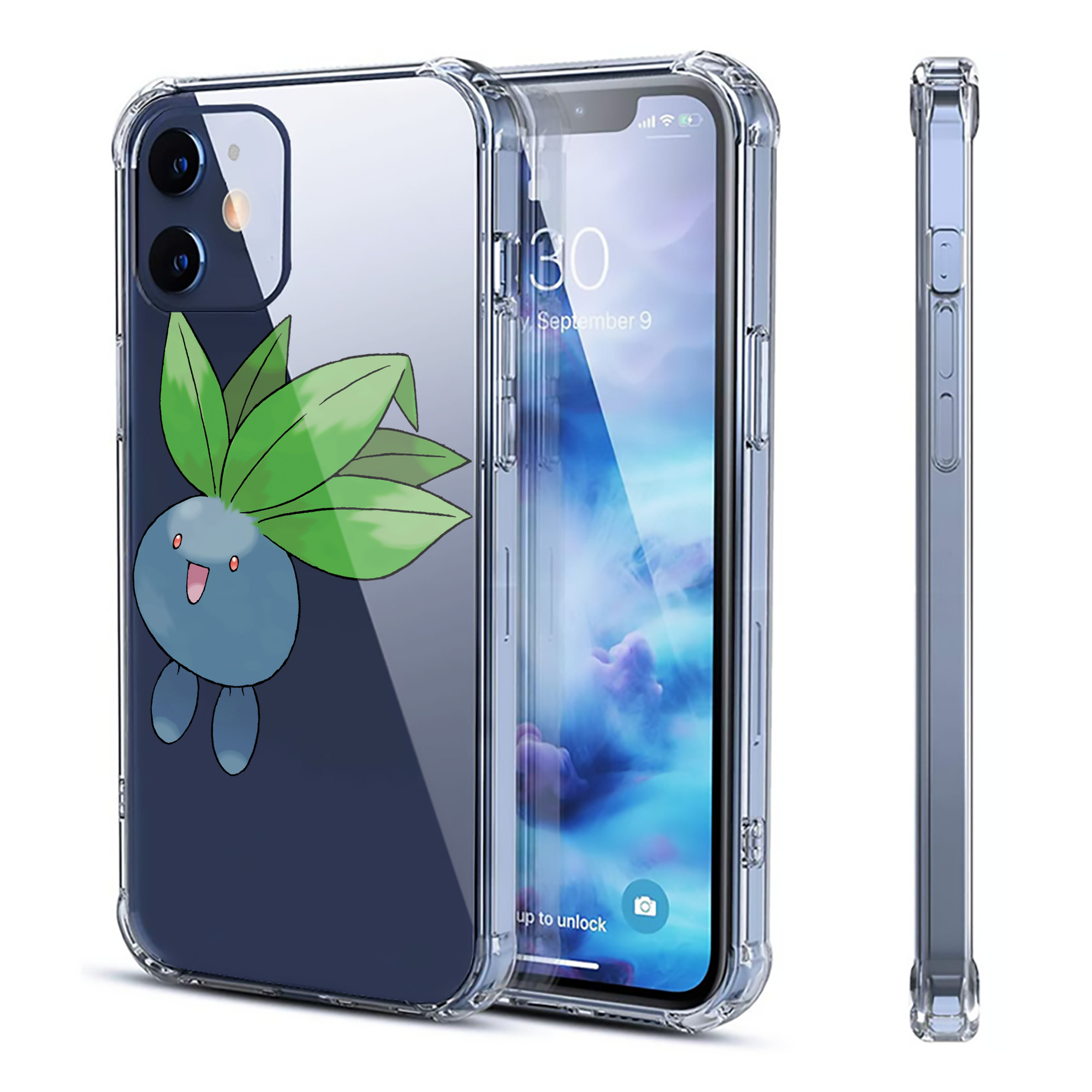 （画像用） ポケットモンスター Pokémon 【iPhone 12シリーズ対応】透明スマホケース（クリアソフトケース）